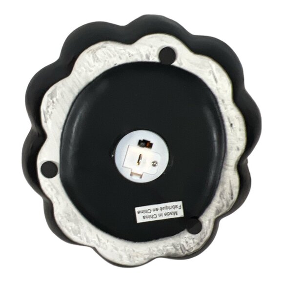 CERAMIC JACK-O-LANTERN HALLOWEEN PUMPKIN LIGHT UP BLACK BLUE NEW!! - Picture 3 of 3